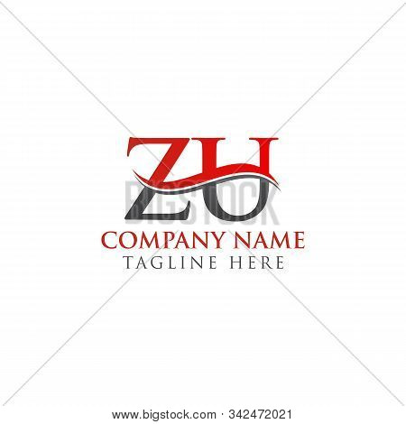Initial Zu Letter Linked Logo Vector Template. Creative Letter Zu Logo Vector.