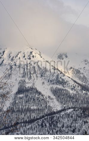Walk In The Station Of Montgenevre Taken By The Cold, The Snow And The Frost.