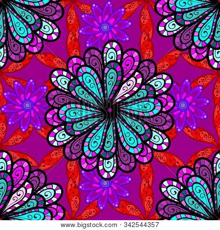 Fashionable Fabric Pattern. Vector Illustration. Cute Floral Pattern In The Small Flower. Seamless T