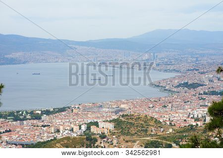 Aegean Sea And Gulf Of Izmir/ Turkey. 