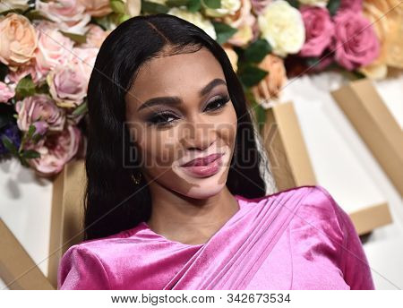 LOS ANGELES - NOV 15:  Winnie Harlow arrives for the 2019 REVOLVE Awards on November 15, 2019 in Los Angeles, CA                