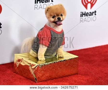 LOS ANGELES - DEC 06:  Jiffy arrives for the KIIS FM Jingle Ball 2019 on December 06, 2019 in Los Angeles, CA                