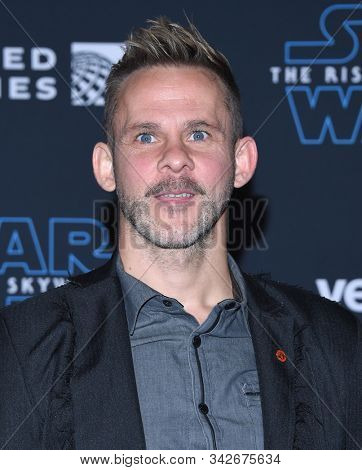 LOS ANGELES - DEC 16:  Dominic Monaghan arrives for the ÃStar Wars: The Rise of SkywalkerÃ Premiere on December 16, 2019 in Hollywood, CA                