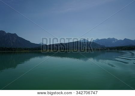 Forggensee Is In Bavaria And On The Shore Ludwig The Bavarian King Built His Castle Neuschwanstein