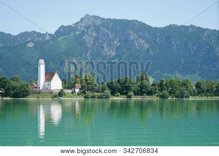 Forggensee Is In Bavaria And On The Shore Ludwig The Bavarian King Built His Castle Neuschwanstein
