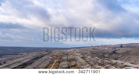 A Lignite Mine Or Lignite Quarry Is A Open-cast Mine Where Lignite Is Extracted. Brown Coal Mines Ar