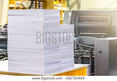 Input Of Paper In An Offset Printing Machine