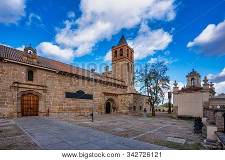 Merida, Spain - November 05, 2019: The Basilica Of Santa Eulalia In Merida Is A Religious Building I