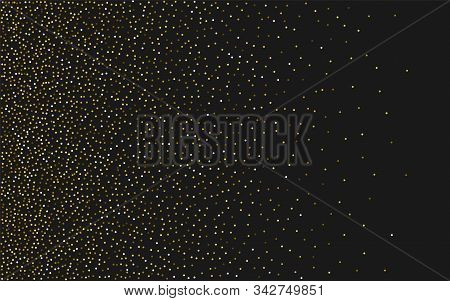 Gold Bridal Dot Backdrop. Orange Effect Circle Background. Modern Card. Holiday Gold Texture.