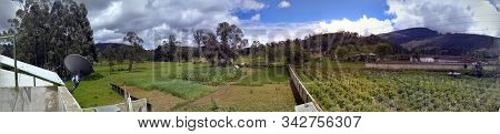 Foto Panorámica De Paisaje En Cajamarca Perú
