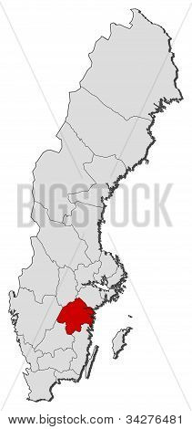 Kort over Sverige,
