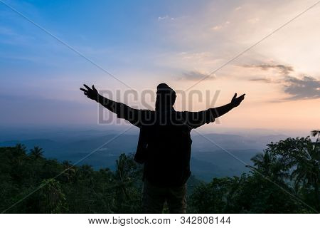 A Man Enjoy The Scenic Nature Beauty Of Kerala Best Place To Visit In Kannur Vazhamala 
Travel And T