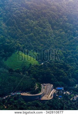 Kerala Nature Beauty Of Wayanad Thamarassery Churam Vehicle Pass Through Green Mountain Ghat Road Be
