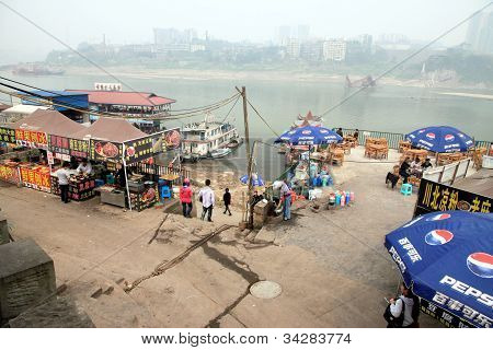 Yangtze-floden Shoreline