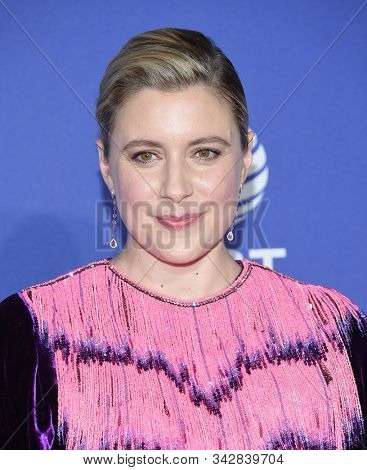 LOS ANGELES - JAN 02:  Greta Gerwig arrives for the PSIFF Awards Gala 2020 on January 02, 2020 in Palm Sprimgs, CA                