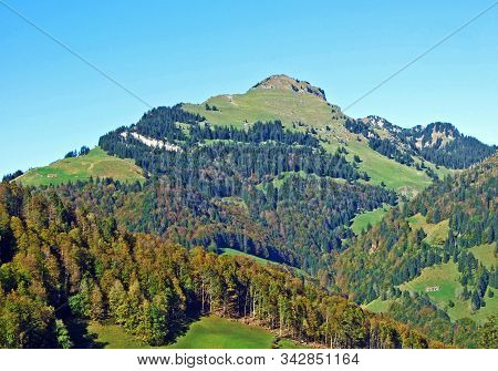 Alpine Mountain Stockberg Above The Thur River Valley And In The Toggenburg Region, Starkenbach - Ca