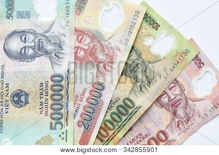 Vietnamese Dong Or Vnd Banknote On White Background
