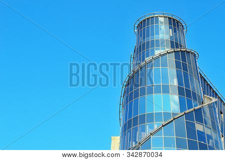 Warsaw,poland 10 May 2016.the New Polish Television Building In Warsaw Confronts The Surrounding Ban