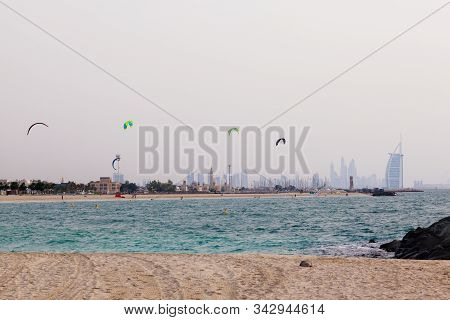 Beautiful Promenade And Vacation Spot Kite Beach In Dubai