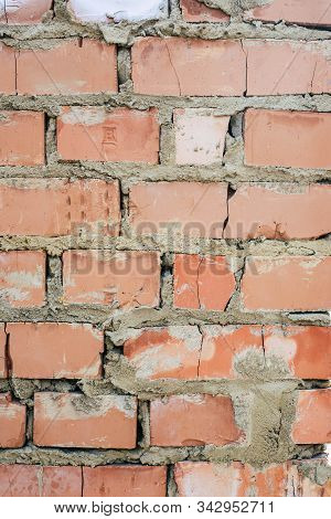 Modern, Orange, Outdoor, Paint, Red, Antique, Block, Brickwork, Plaster, Solid, Backdrop, Old, Weath