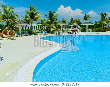 Las Brujas, Cayo Santa Maria, Cuba June 19, 2019 Beautiful Amazing Inviting View Of Vip Swimming Poo