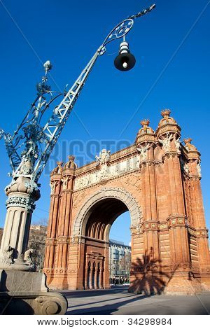 เดลอาร์โก้แต่บาร์เซโลนา Triumph อาร์ค Arc de Triomf