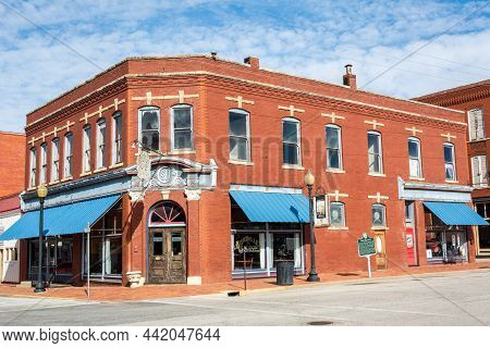 Guthrie, Oklahoma, United States Of America - January 19, 2017. Exterior View Of Historic Building H