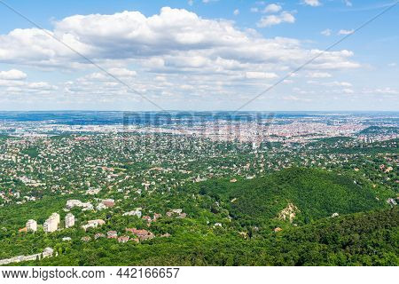 View Over Budapest, The Capital Of Hungary, From Elizabeth Lookout.