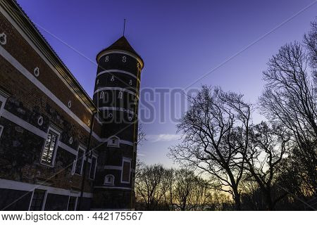 Castle Of Panemune, Lithuania. Renaissance-era Building Castle, Architecture Features Elements Of Th