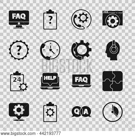 Set Time Management, Piece Of Puzzle, Support Operator In Touch, Telephone 24 Hours Support, Questio