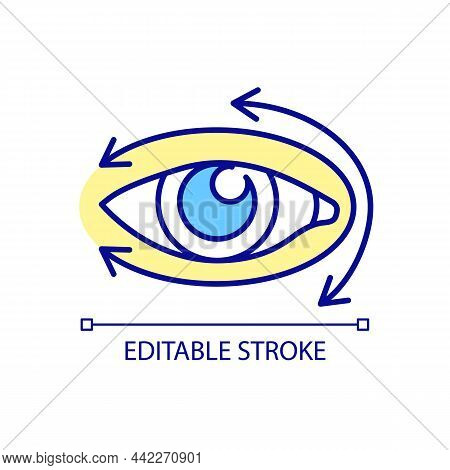 Massage Directions For Eye Rgb Color Icon. Implementing Instruction. Do Eyelid Massage. Preoperative