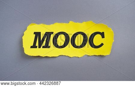 Business Concept, Mooc As Massive Open Online Course
