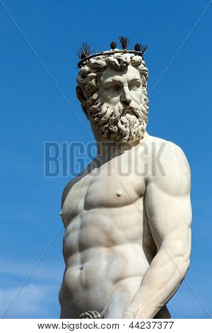 Fountain of Neptune in the Piazza della Signoria Florence