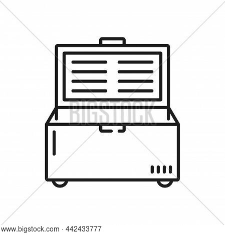 Horizontal Modern Shop Refrigerator, Industrial Fridge, Bar Chiller Open Device For Frozen Food Isol