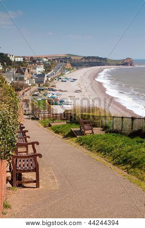 Budleigh Salterton Devon jihozápadní Anglie