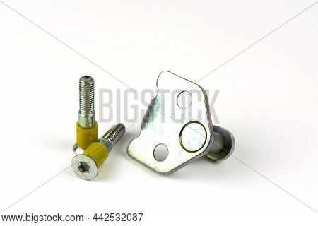 Metal Bolts With Plastic Inserts For Attaching The Car Lock To The Body Car Door Lock Latch. Product