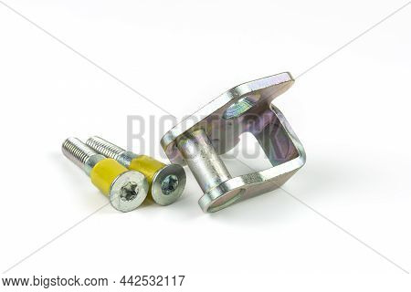 Metal Bolts With Plastic Inserts For Attaching The Car Lock To The Body Car Door Lock Latch. Product