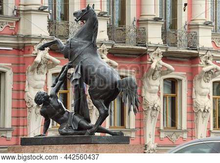 St. Petersburg, Russia, 09.02.2020: Magnificent Sculpture 
