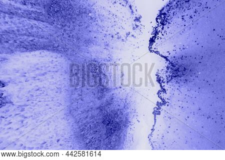 Artistic Decoration Made Of Epoxy Resin And Sequins. Epoxy Resin Paint, Abstract Background. Demonst