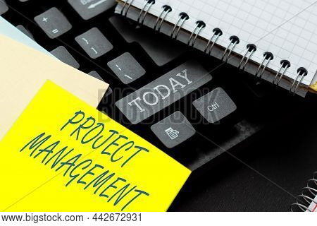 Conceptual Display Project Management. Business Concept Application Process Skills To Achieve Object