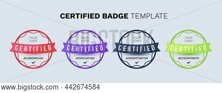Certified Badge Logo Design For Company Training Badge Certificates To Determine Based On Criteria.