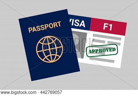 Usa Student Viza F1. Visa In The United States Study For Foreign Students.