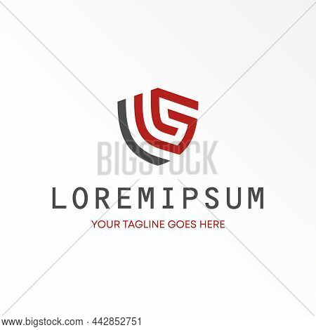 Letter Is Or Ls Free Vector Stock. Shield Abstract Design Concept. Can Be Used As A Symbol Related T