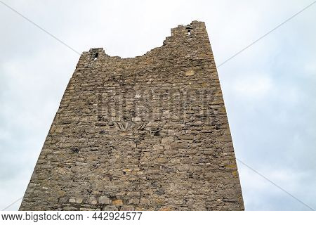 Rossle Castle At Easky Pier In County Sligo - Republic Of Ireland.