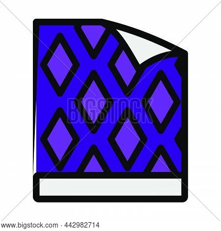 Wallpaper Icon. Editable Bold Outline With Color Fill Design. Vector Illustration.