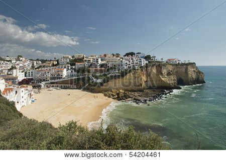 On the South coast of Portugal in Carvoeiro in the Algarve