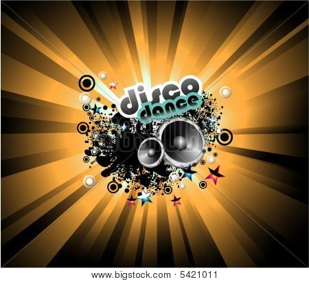 Fondo de Disco de música
