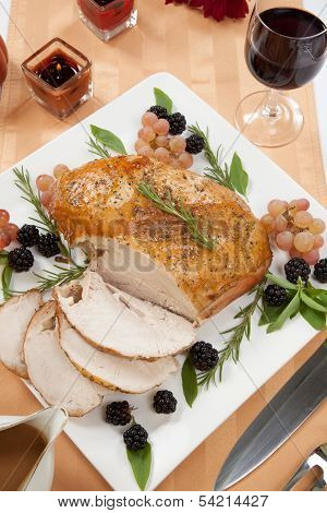 Roasted Turkey Breast - Rosemary-basil Rub