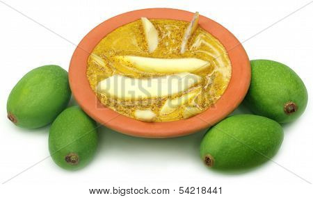 Green Mango On Kasundi