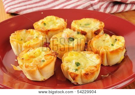 Mini Quiche With Bacon Bits